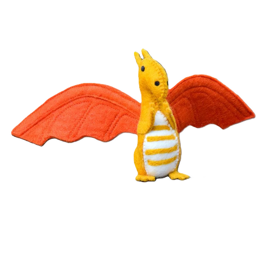 Felt Orange Dragon