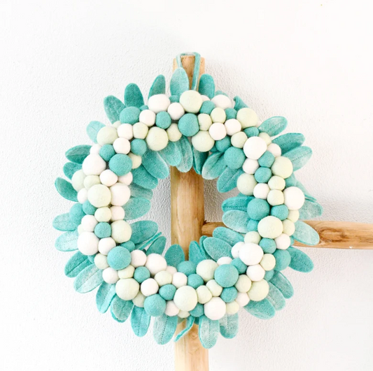Felt Mint Wreath