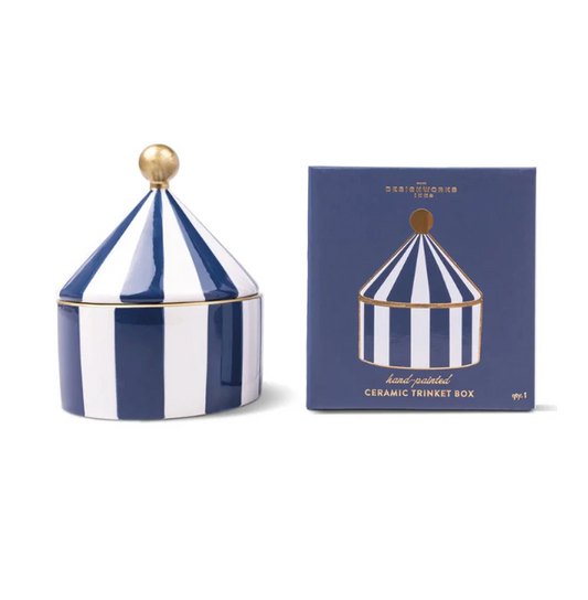 Ceramic Trinket Box - Navy