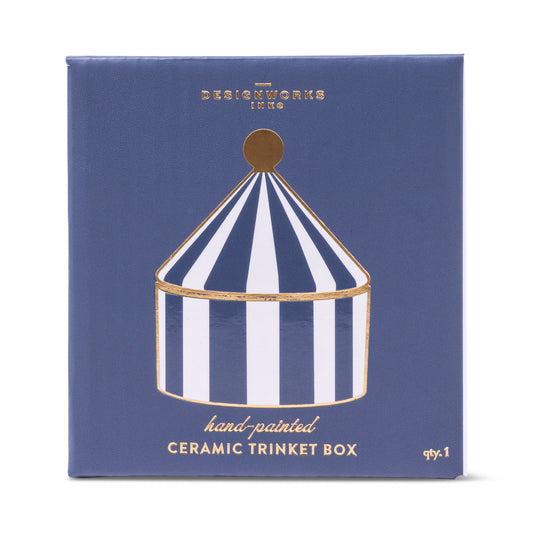 Ceramic Trinket Box - Navy