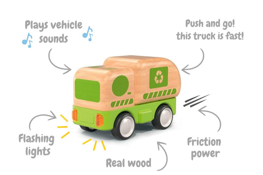 Wooden Friction Recycling Truck