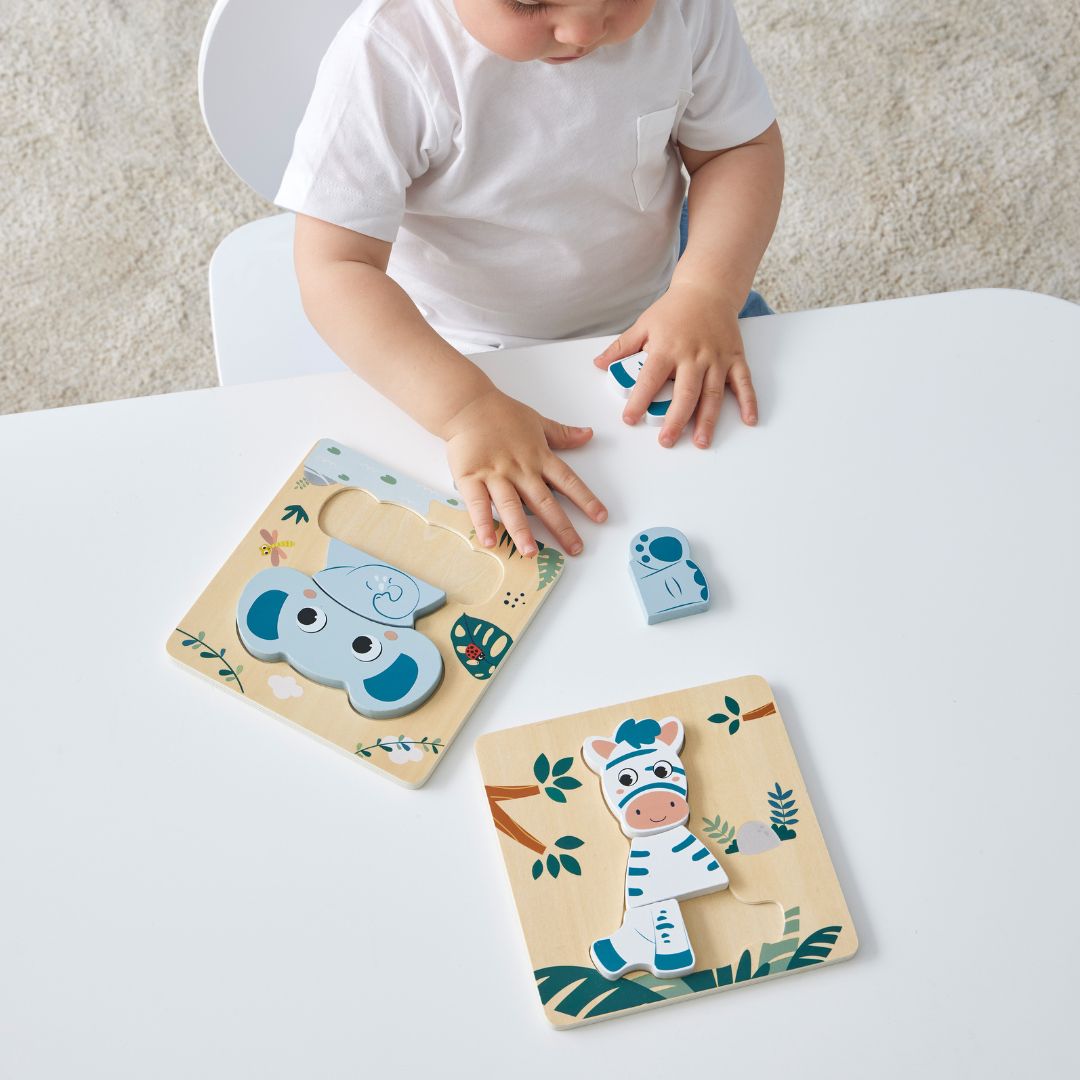 Wooden Elephant Puzzle 4pce