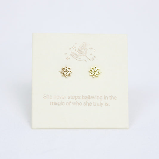 Lunamei Floral Studs