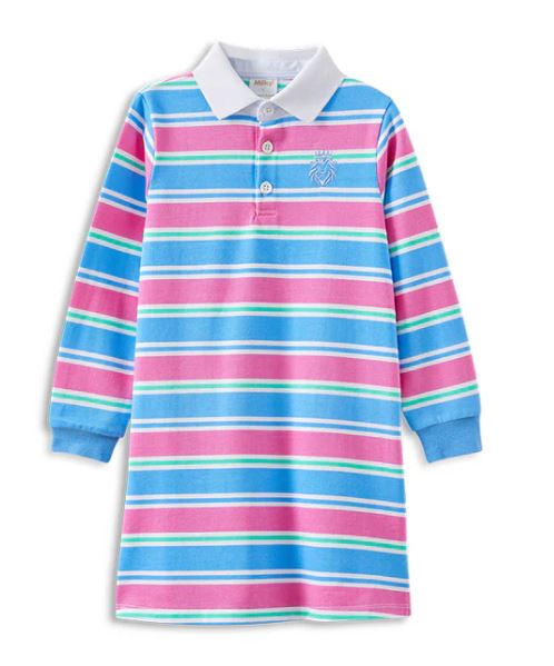 Pink & Blue Rugby Dress