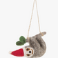 Christmas Sloth Felt Ornament