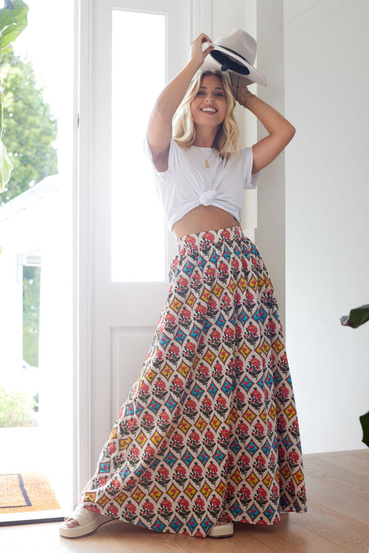 Helena Floral Maxi Skirt