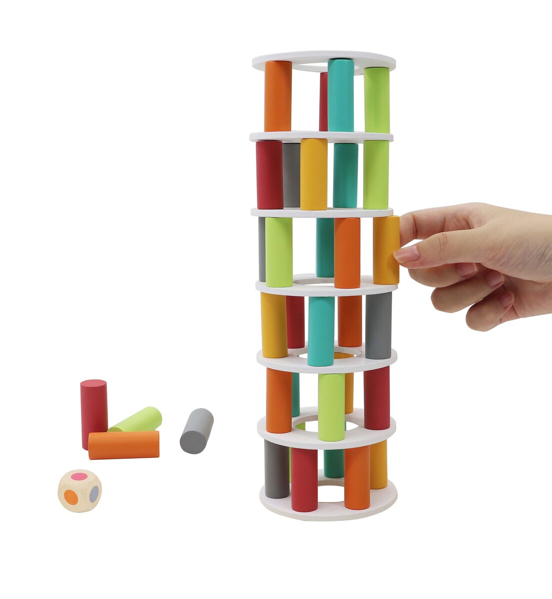 Wooden Pisa Tower Balance Game