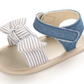 Baby Sandals Stripe Bow